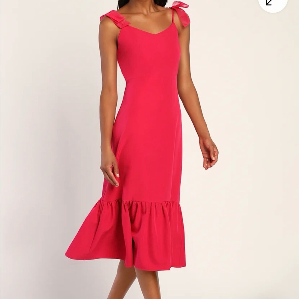 Elegant Pink Sleeveless Dress